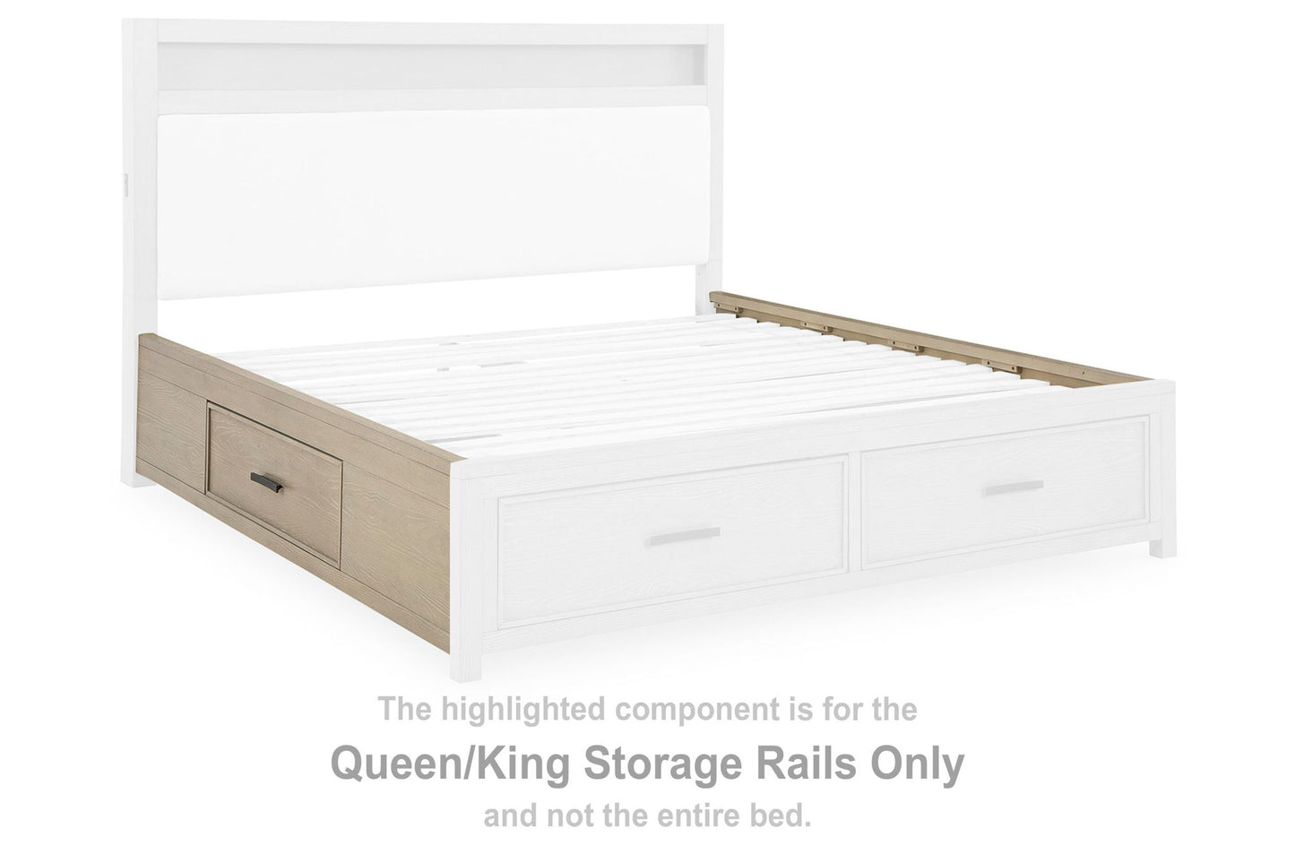 Calmoro - Queen/King Storage Rails - Gray