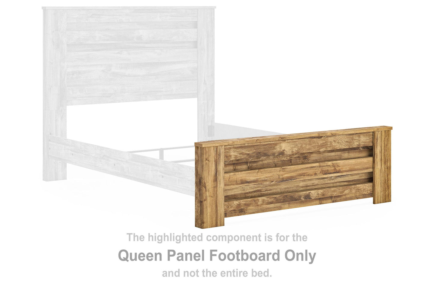 Maystonna - Queen Panel Footboard - Brown