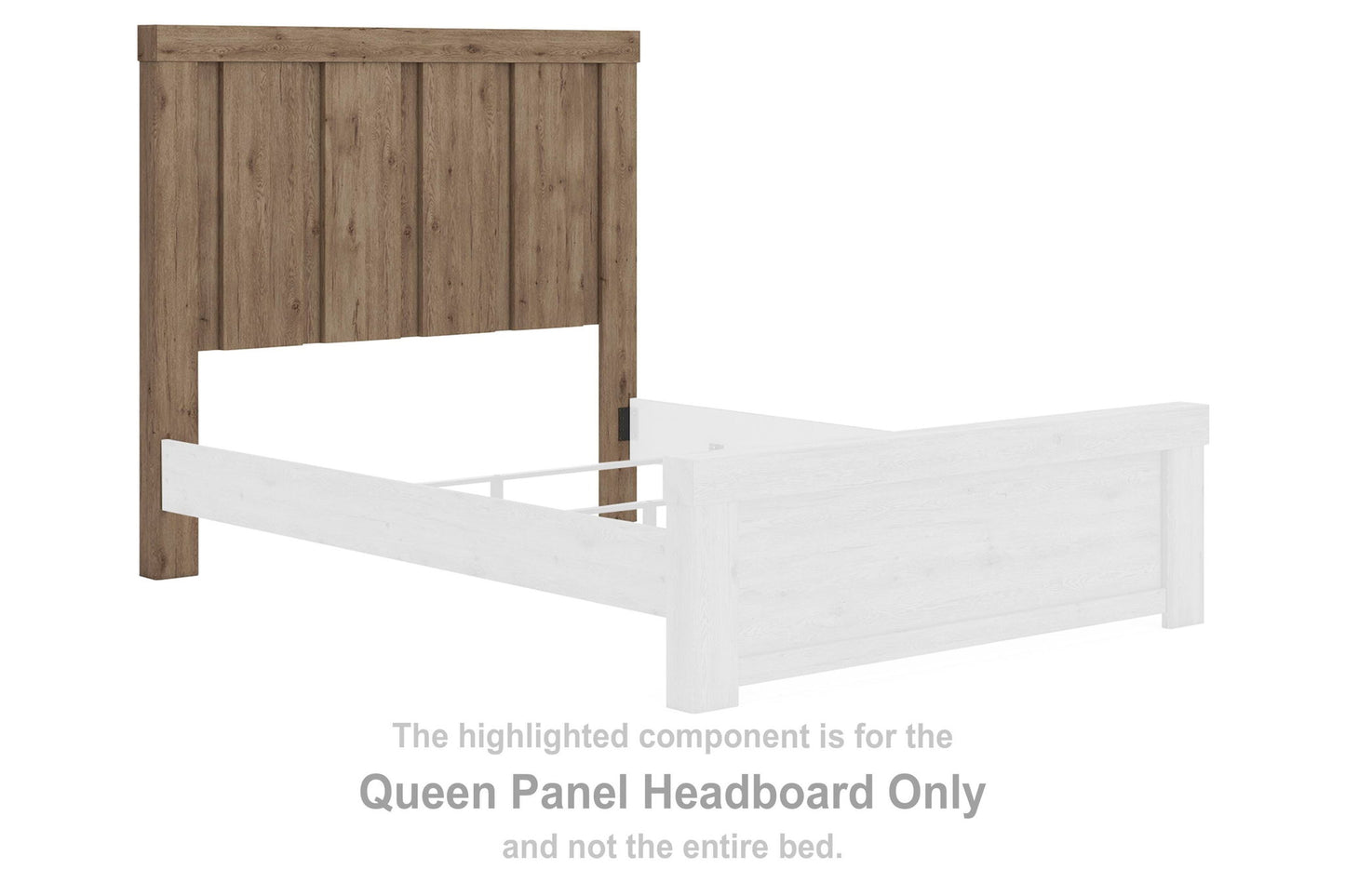 Oliandon - Queen Panel Headboard - Light Brown