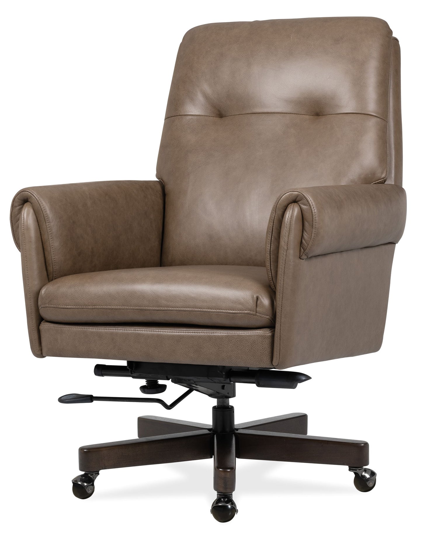EC - Lenora Swivel Tilt Executive Chair - Dark Brown
