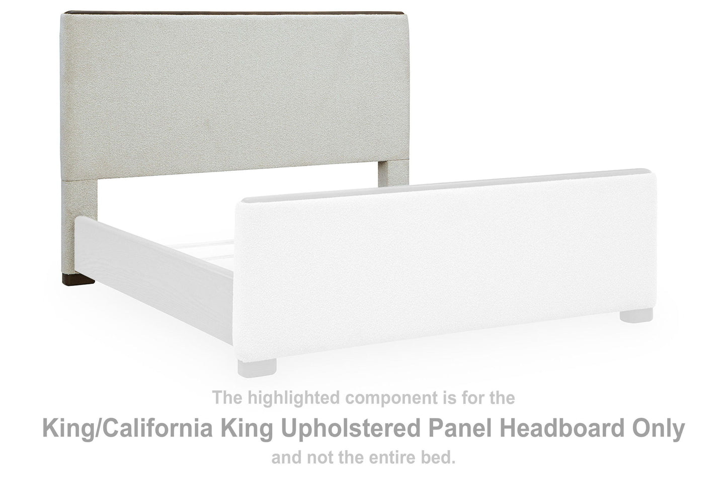 Radkin - King/California King Upholstered Panel Headboard - Burnished Brown