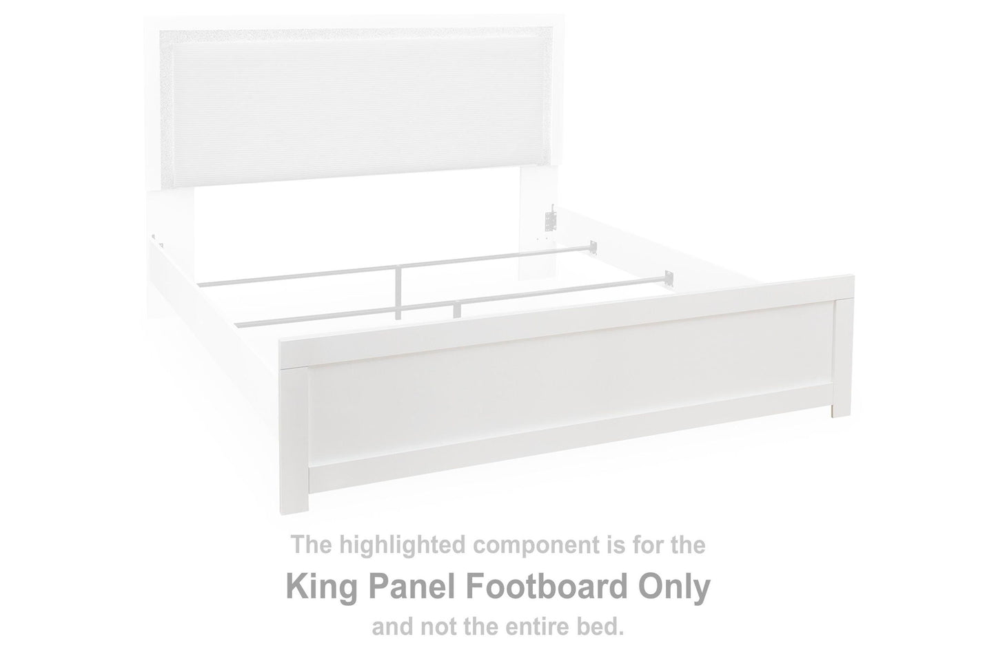 Maeling - King Panel Footboard - White