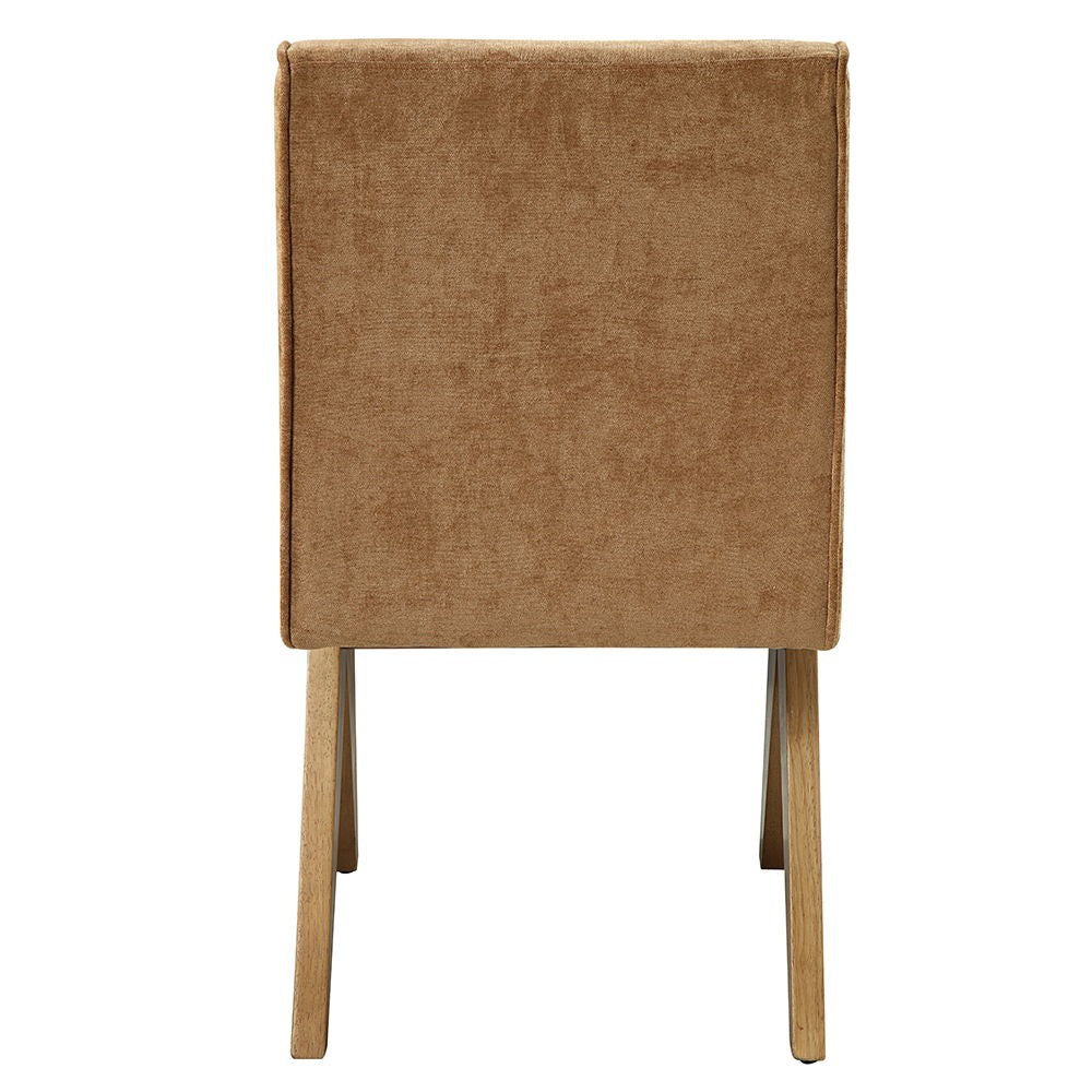Zoey - Side Chair (Set of 2) - Chocolate Chenille & Oak