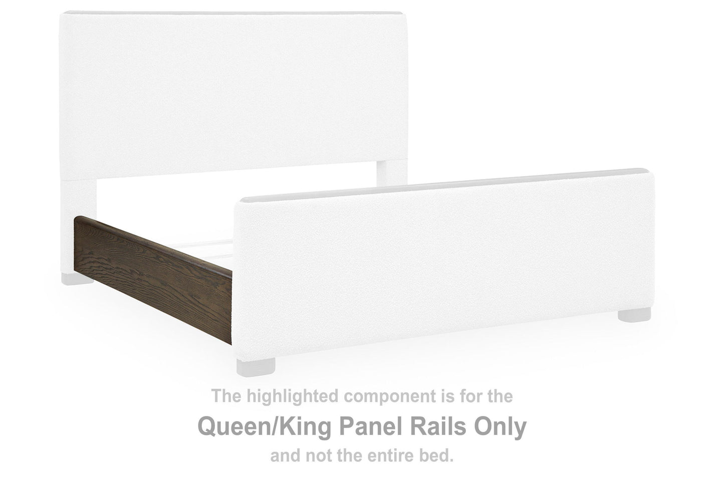 Radkin - Queen/King Panel Rails - Burnished Brown