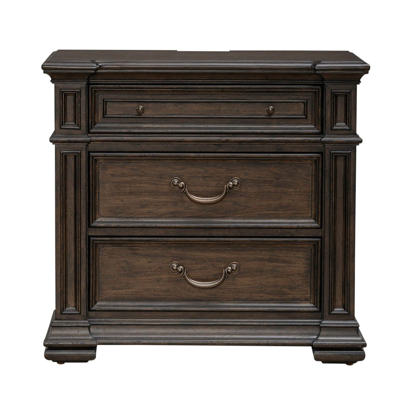 Provence Park - Nightstand With Charging Station - Chateau Brown