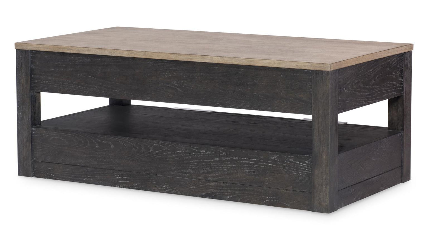 Halifax - Lift Top Cocktail Table - Flax And Java