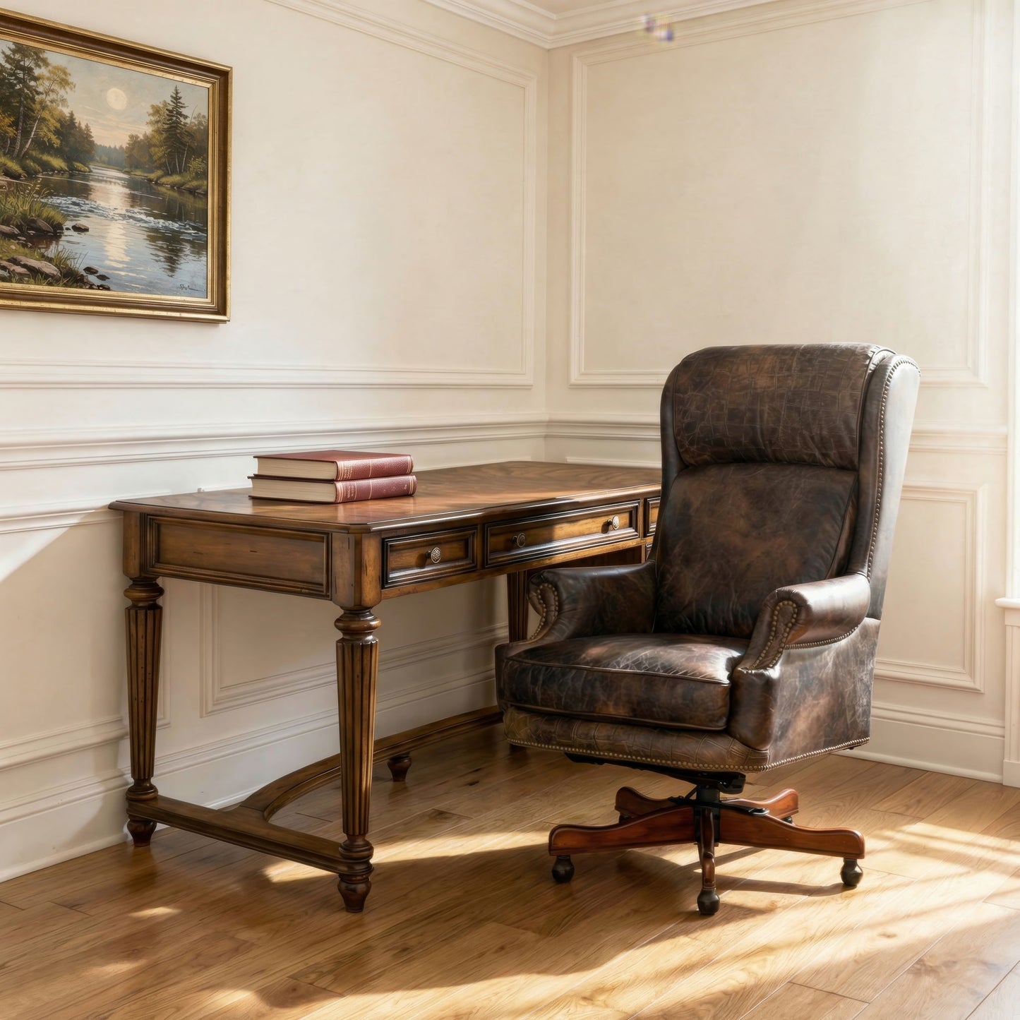 EC - Tucker Executive Swivel Tilt Chair - Dark Brown