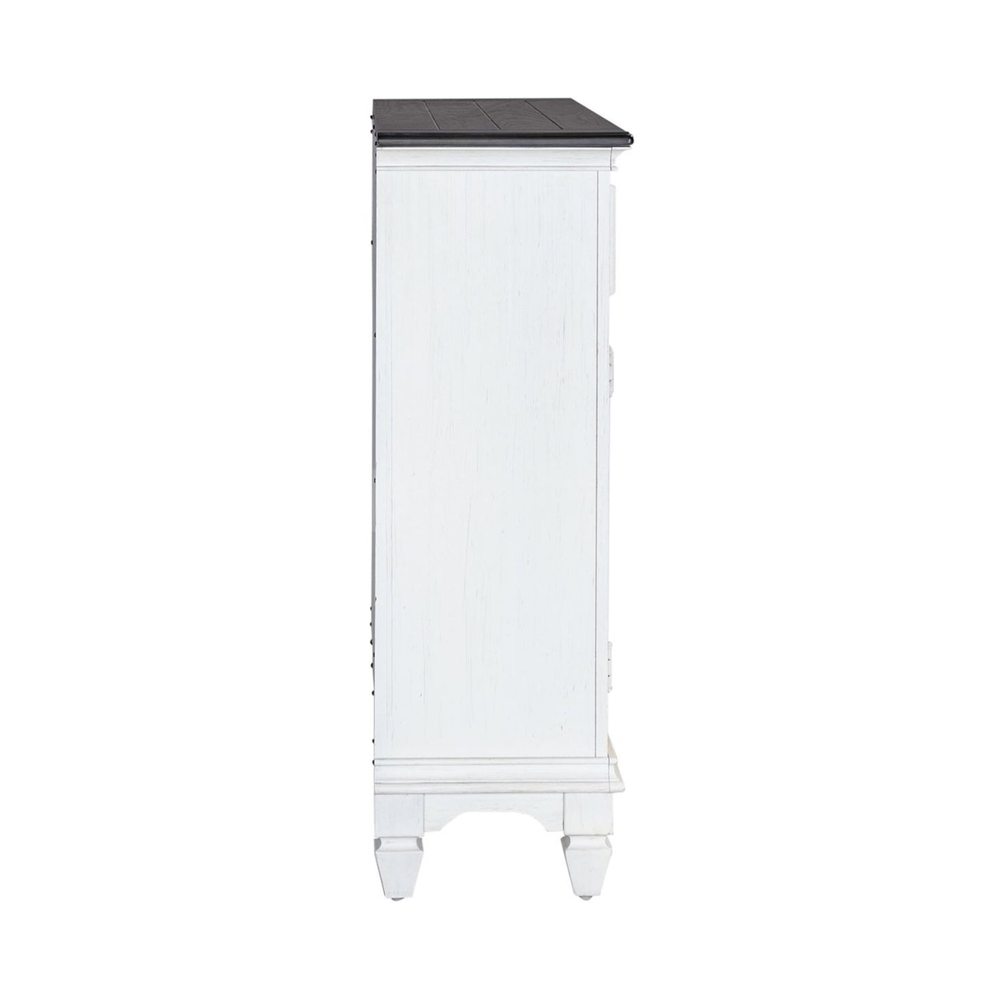 Allyson Park - Accent Hall Console - Wirebrushed White / Charcoal