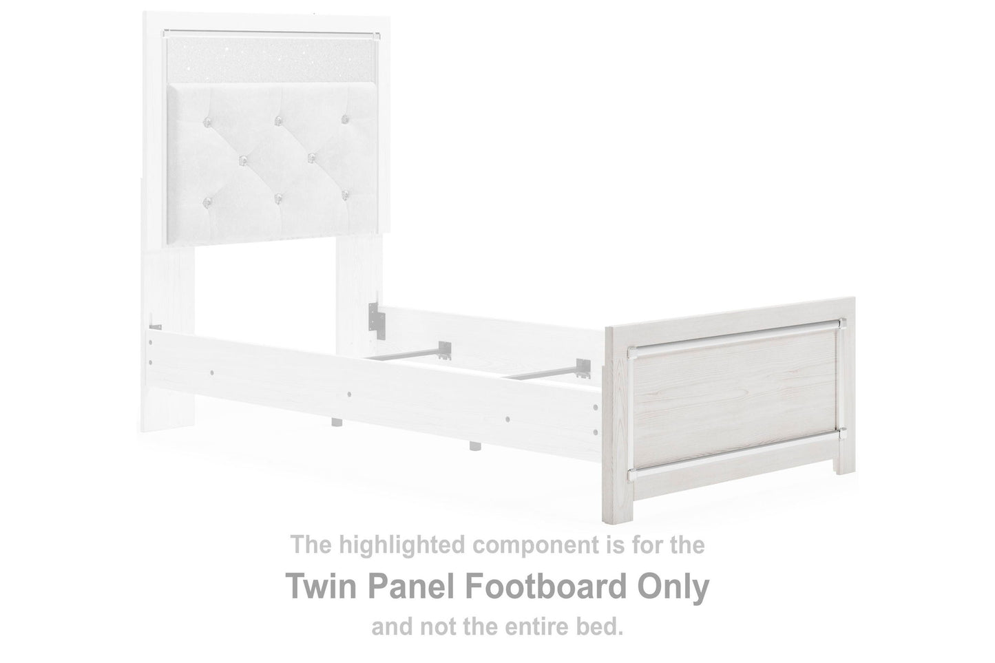 Altyra - Twin Panel Footboard - White
