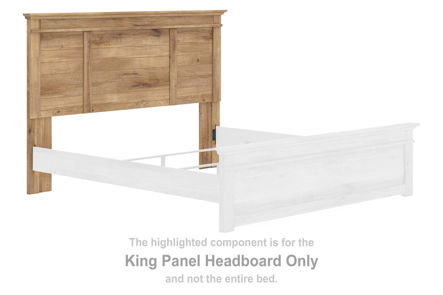 Makidern - King Panel Headboard - Tan