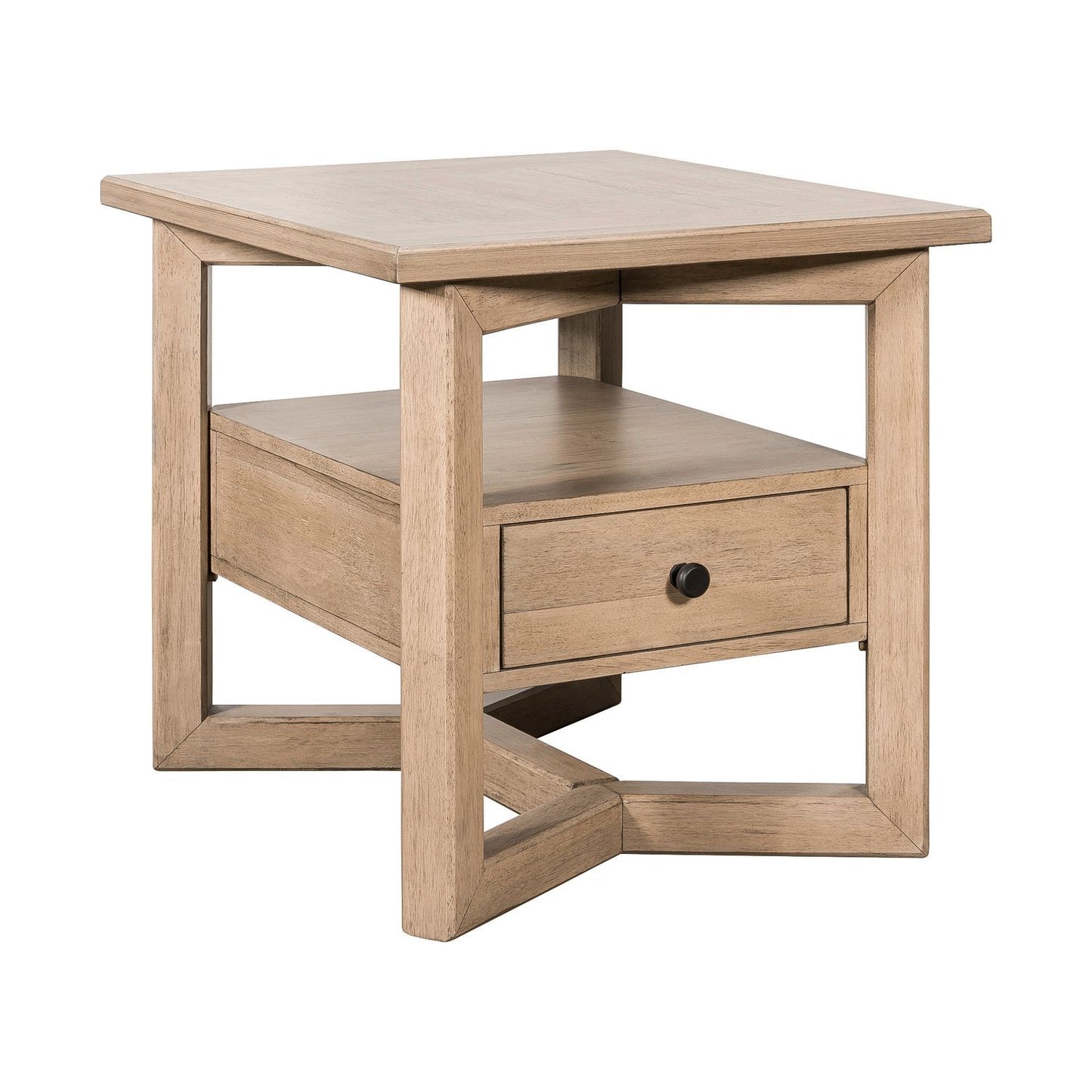 Proximity Place - Rectangular End Table - Barley Buff