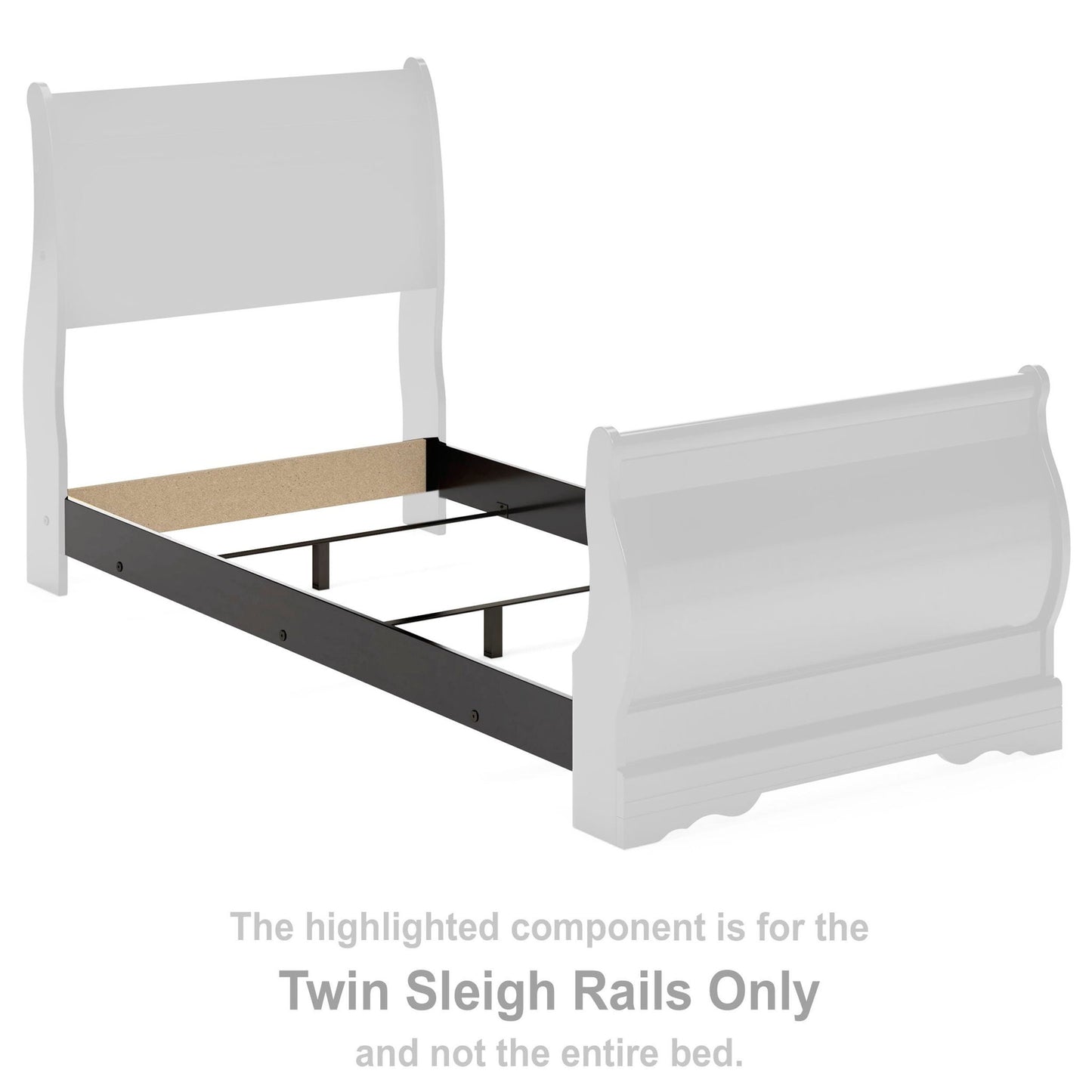 Huey Vineyard - Twin Sleigh Rails - Black