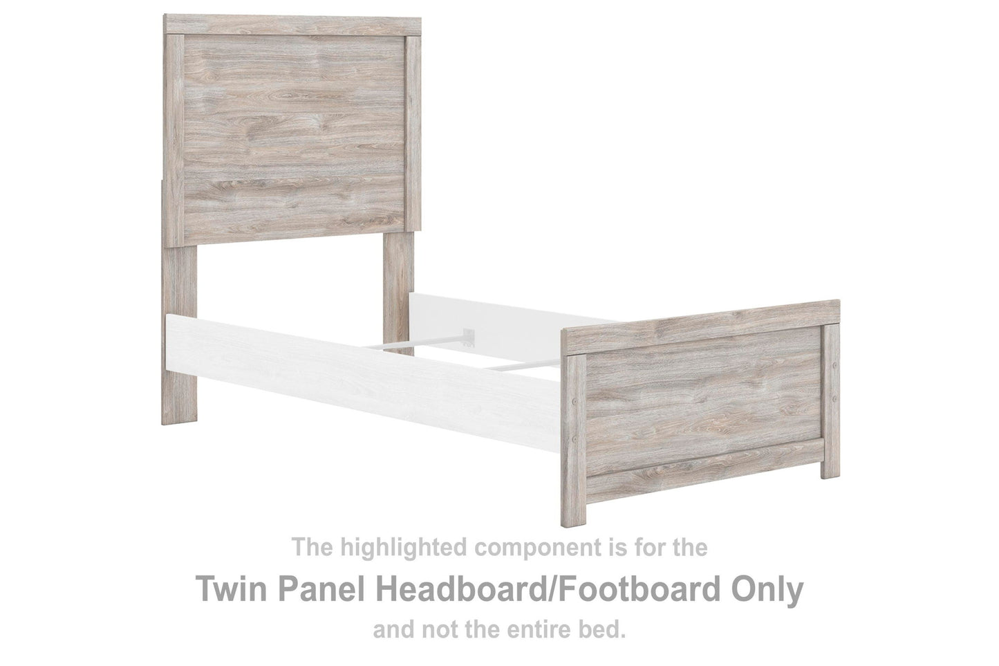 Broachmyn - Twin Panel Headboard/Footboard - Gray