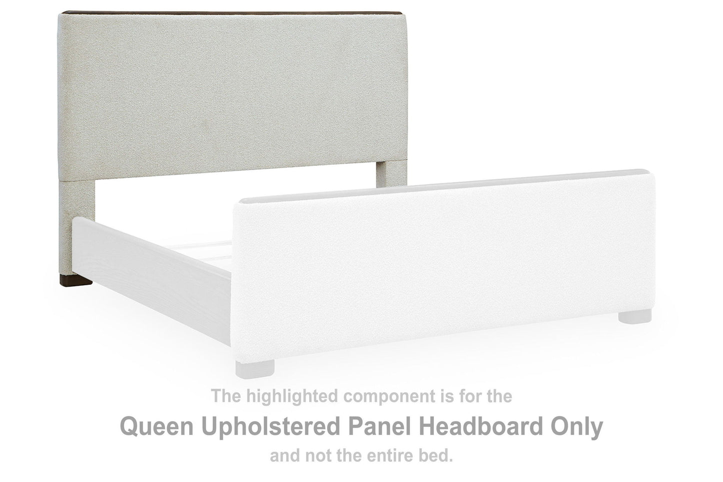 Radkin - Queen Upholstered Panel Headboard - Burnished Brown
