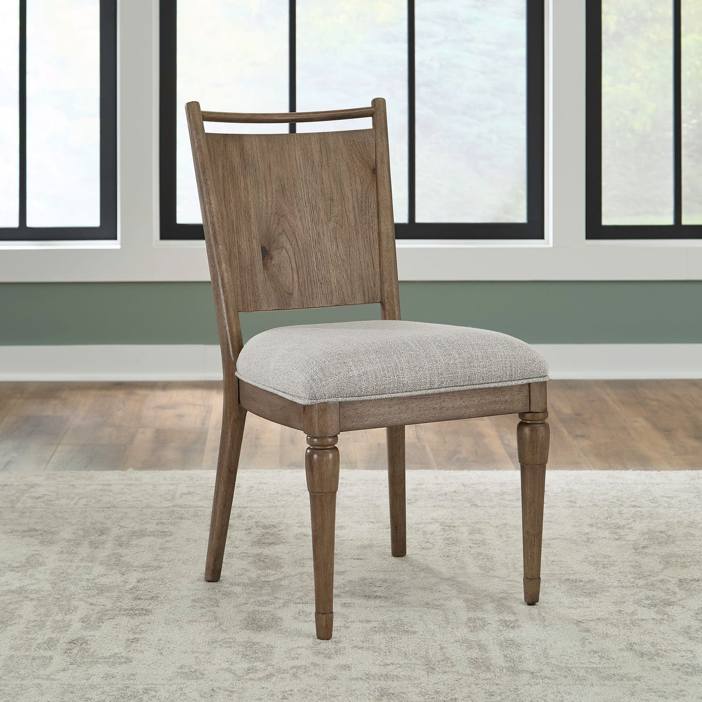 Hickory Grove - Panel Back Side Chair - Heirloom Brown