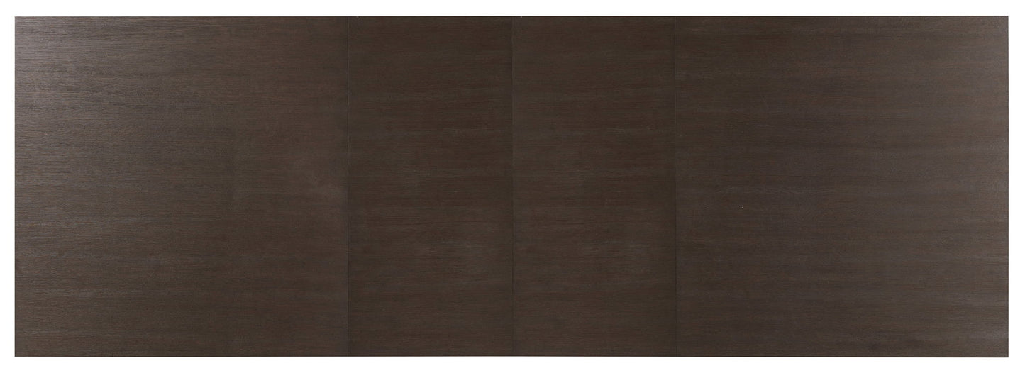 Curata - Rectangle Dining Table With 2-20" Leaves - Dark Brown