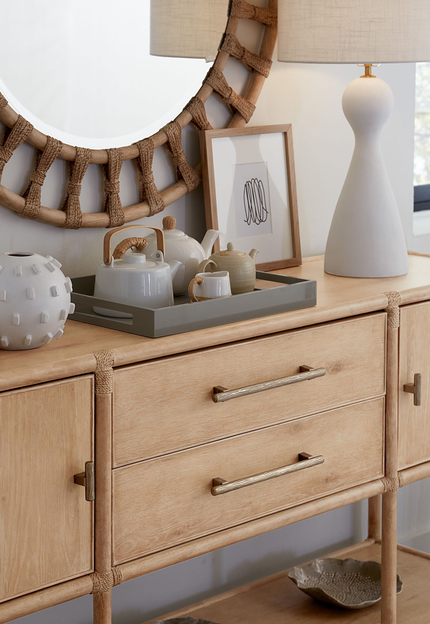 Retreat - Pole Rattan Sideboard