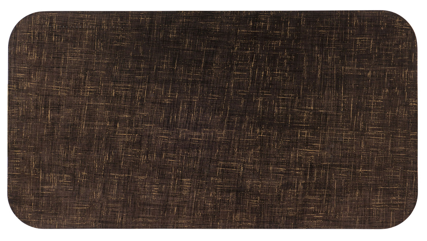 Melange - Edmun Rectangle Cocktail Table - Dark Brown