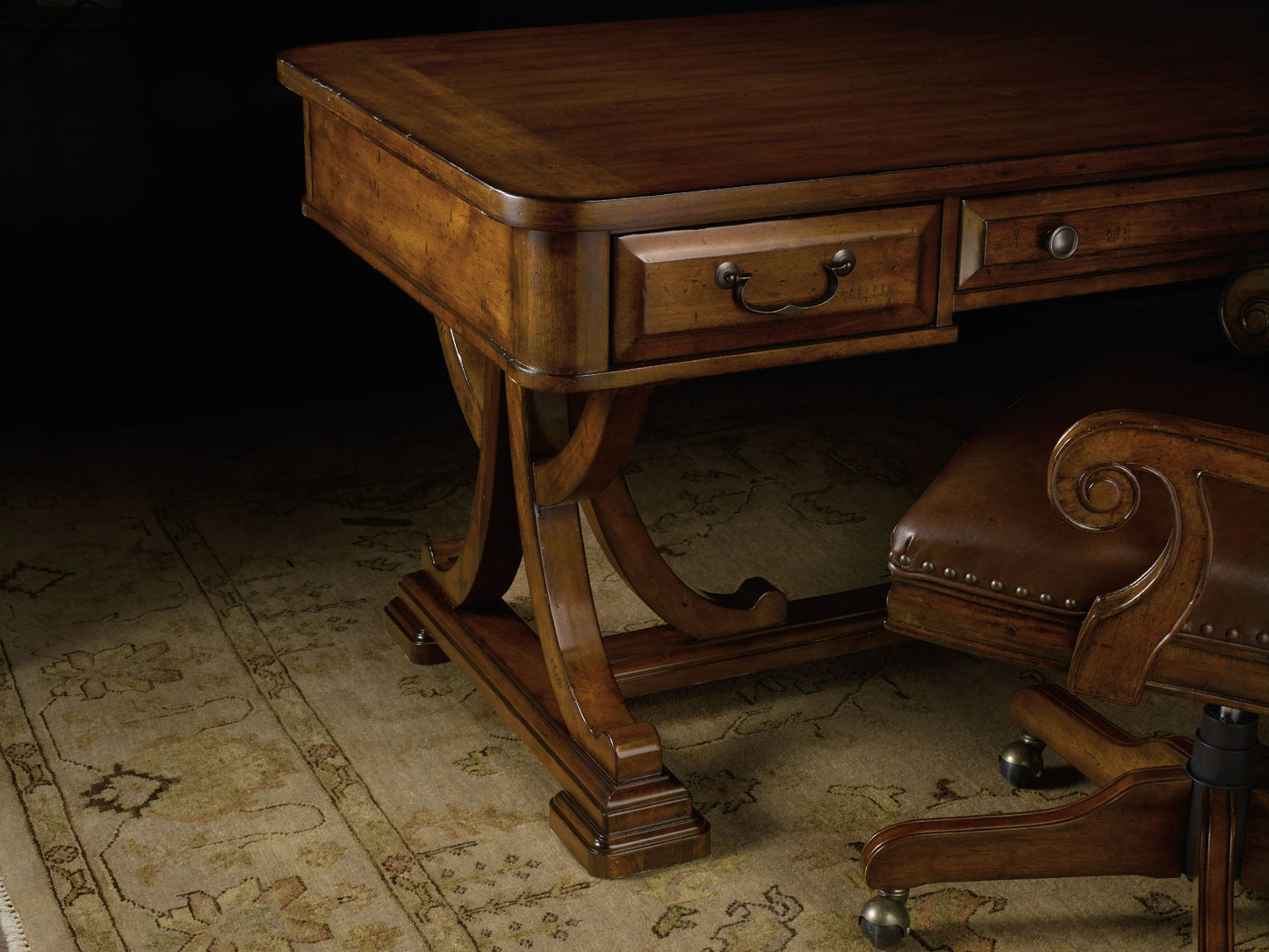 Tynecastle - Writing Desk - Dark Brown