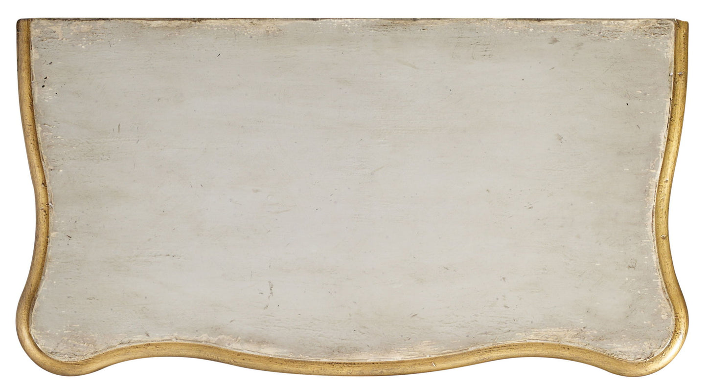 Home Accent - French 2-Drawer Chest - Pearl Silver