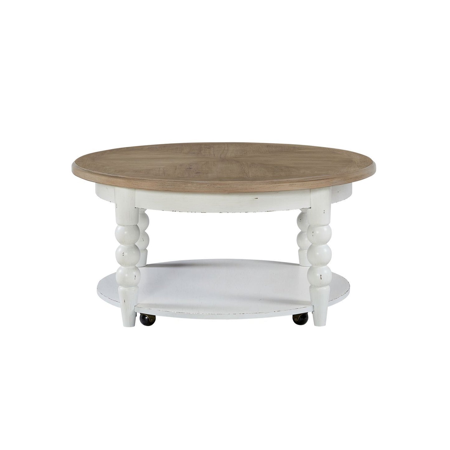 Turnberry Park - Round Cocktail Table - Washed White