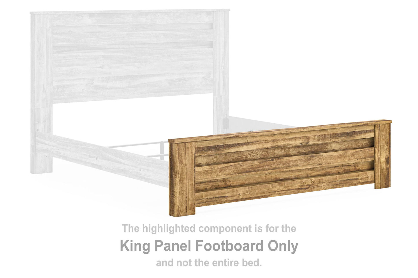 Maystonna - King Panel Footboard - Brown