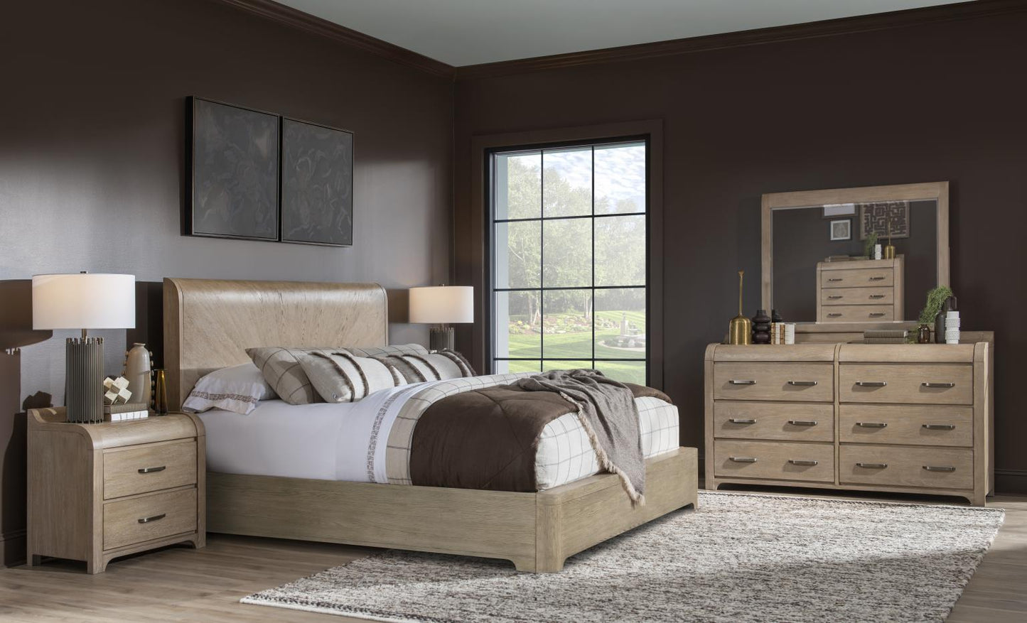 Flow - Complete Panel Bed With Storage Footboard
