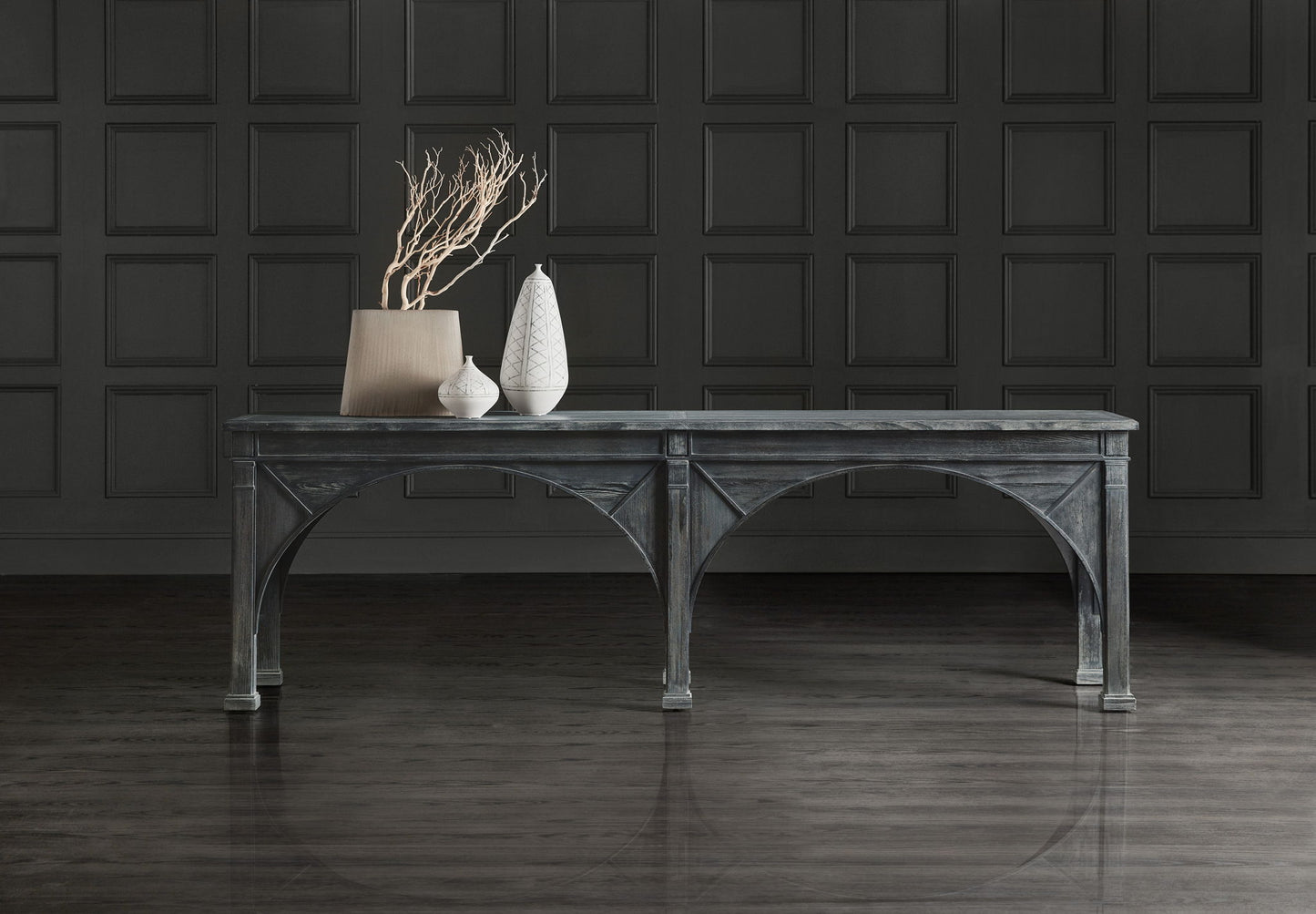 Melange - Thunber Sofa Console - Black