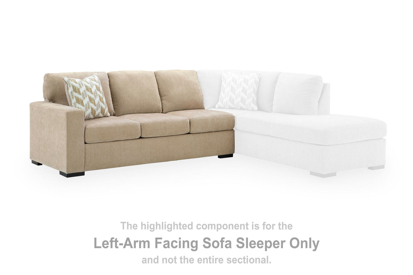 Bridgepoint - LAF Full Sofa Sleeper - Almond