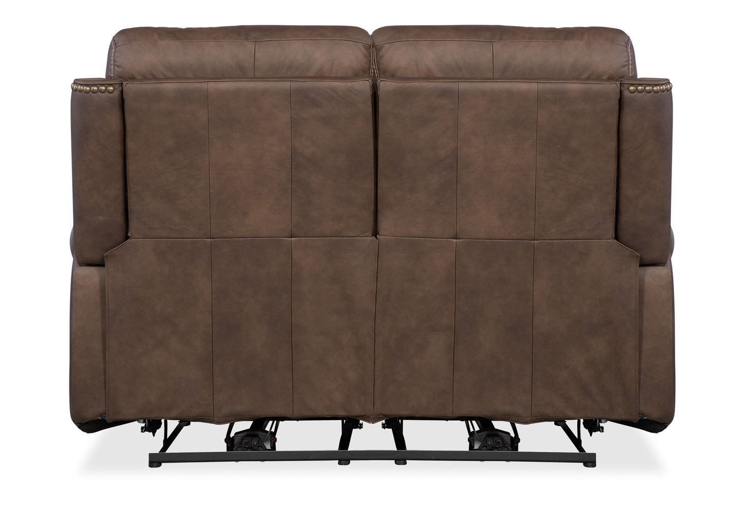 MS - Duncan Power Loveseat With Power Headrest & Lumbar - Dark Brown