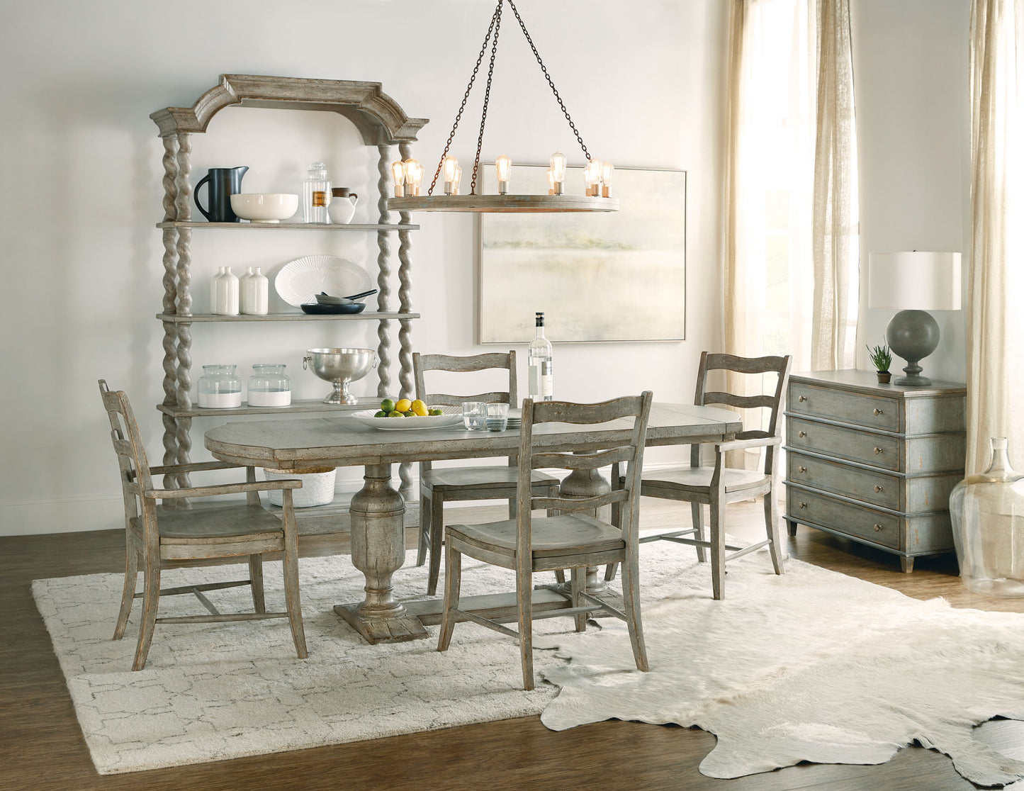 Alfresco - Costiere Chest - Light Blue / Light Brown