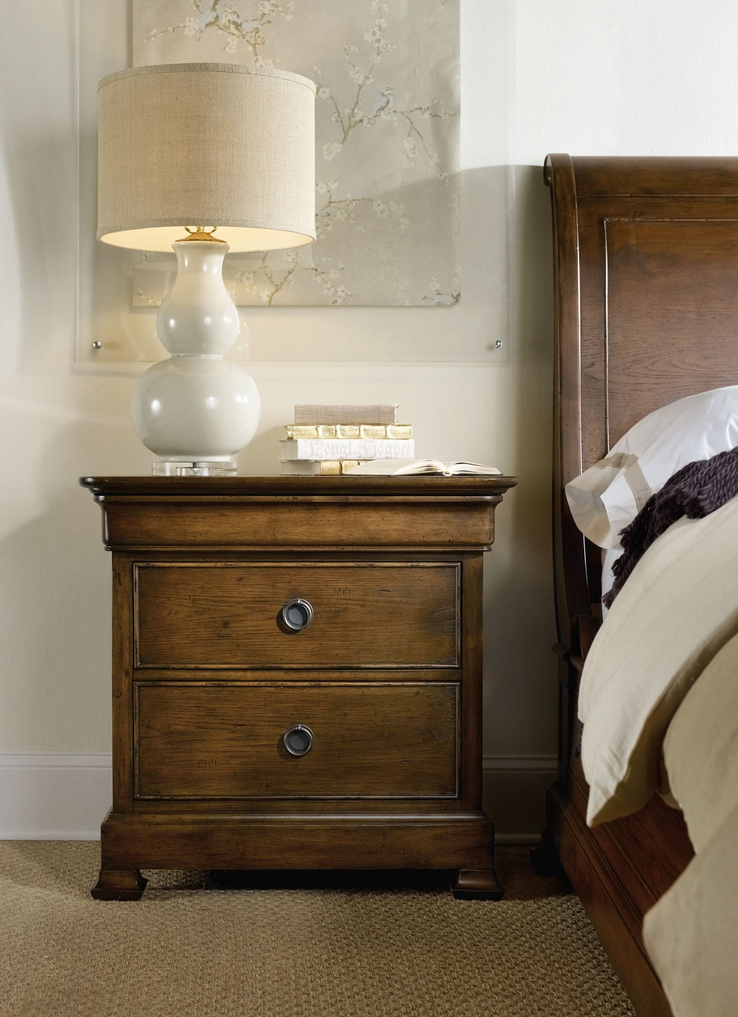 Archivist - 3-Drawer Nightstand - Dark Brown
