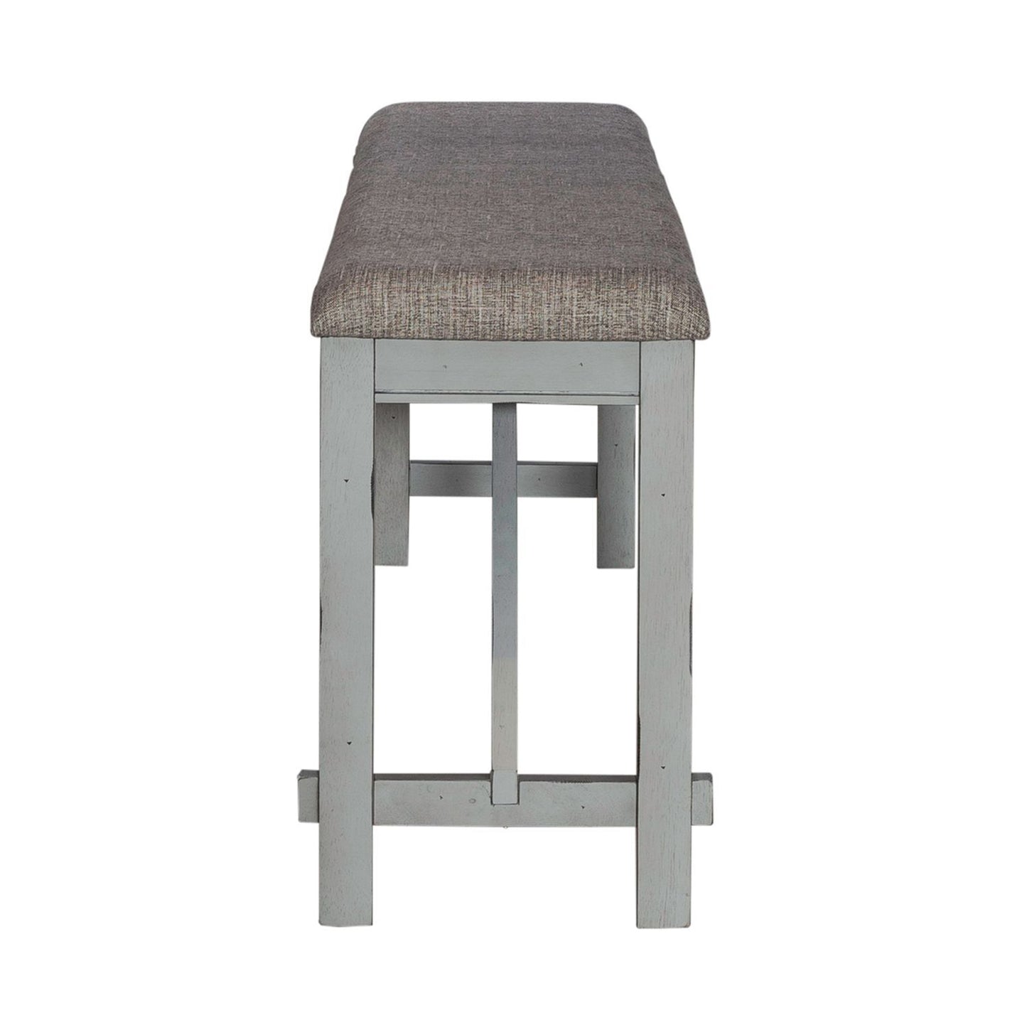 Newport - Counter Height Dining Bench - Smokey Gray / Carbon Gray