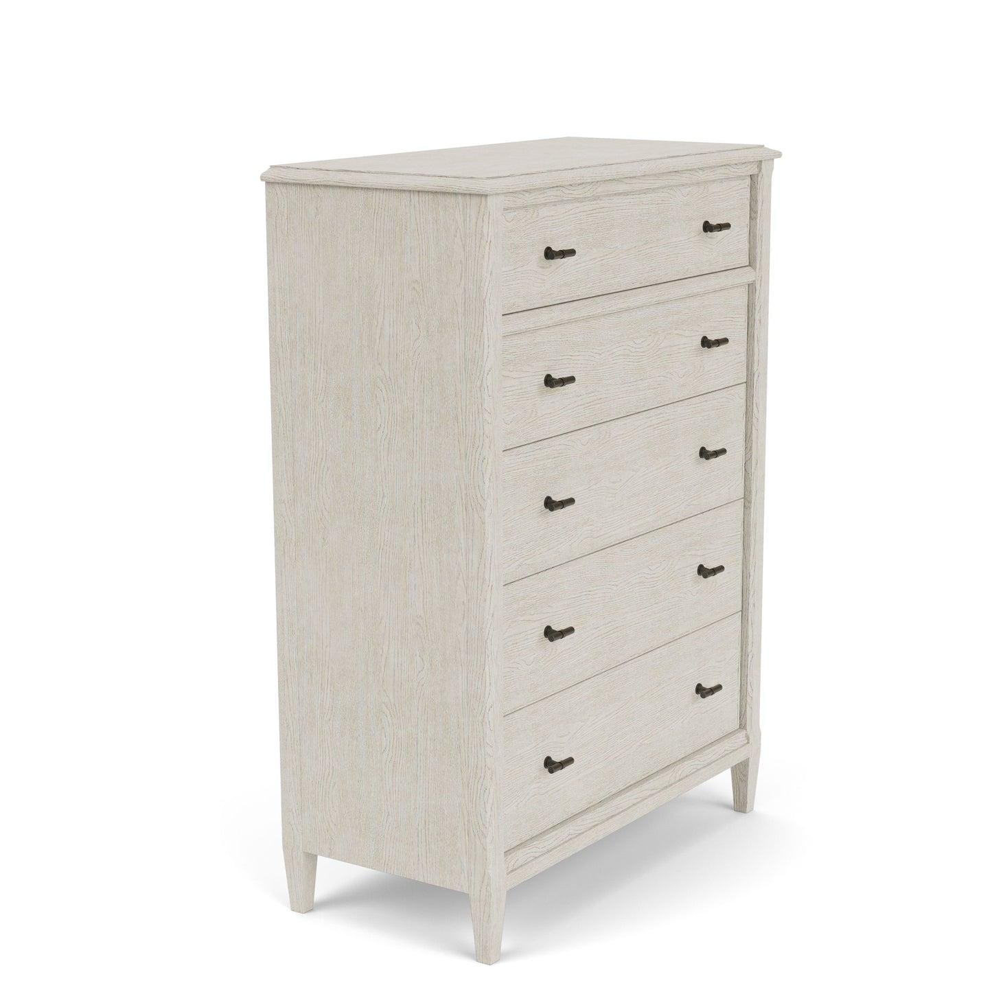 Carmella - Five Drawer Chest - Pebble Oak