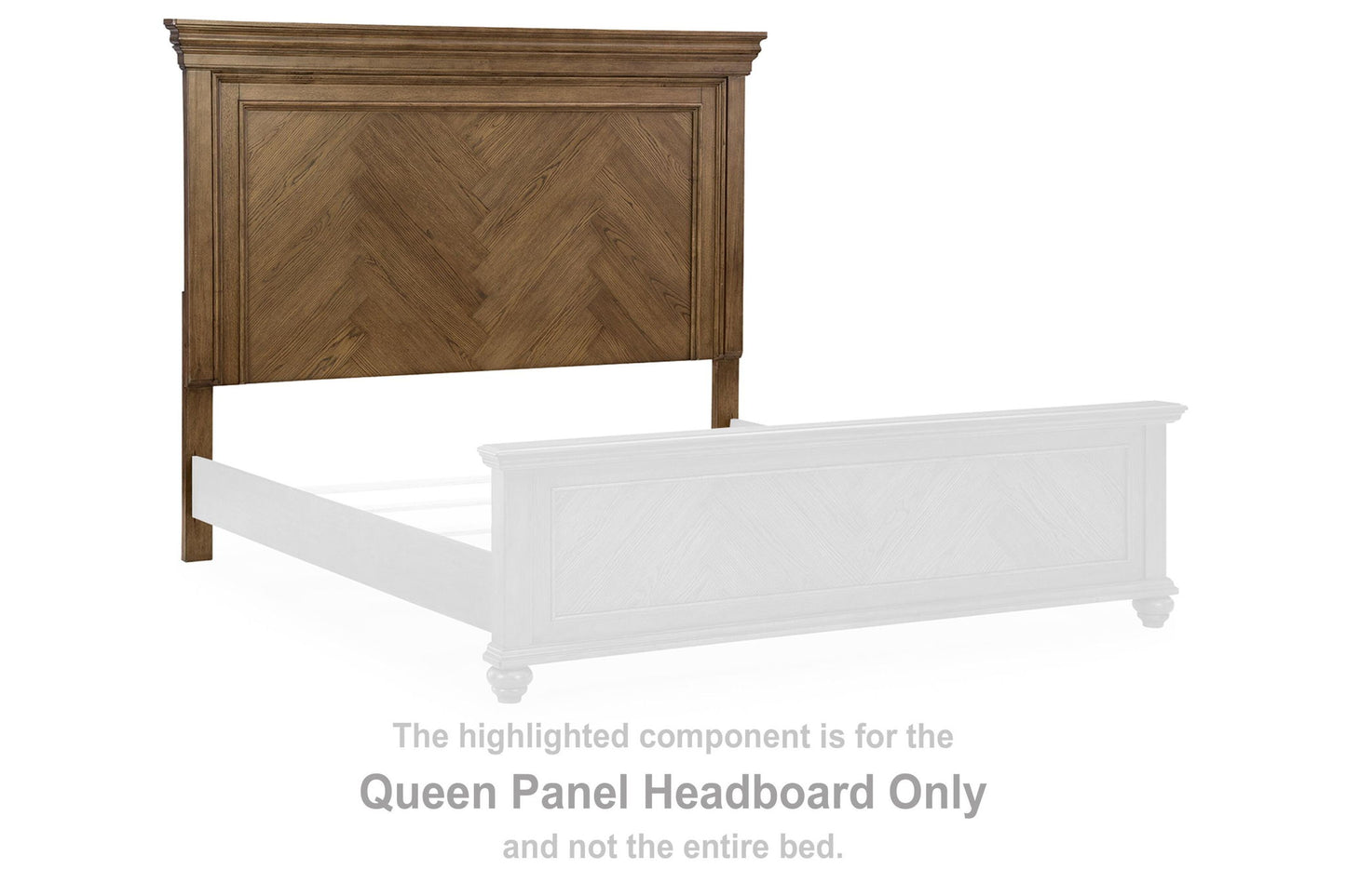 Karallin - Queen Panel Headboard - Medium Brown