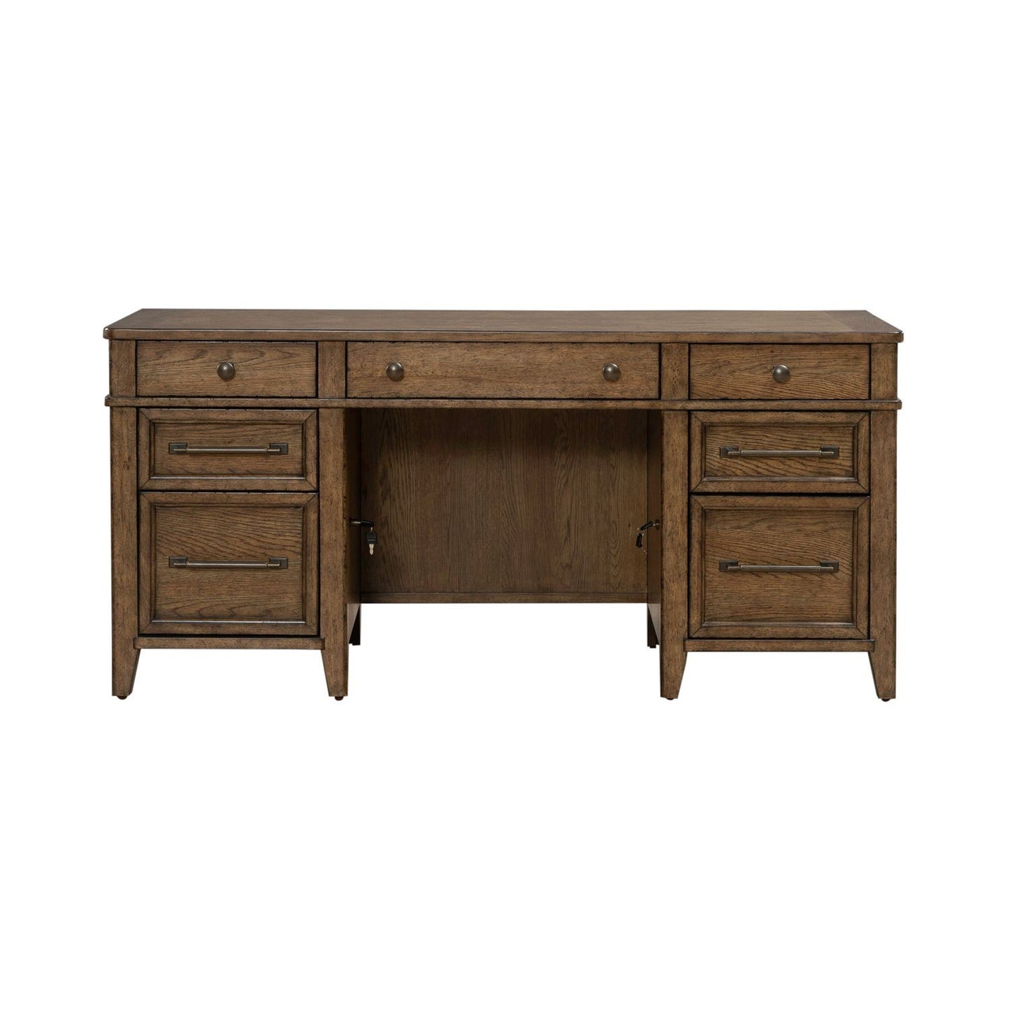 Carolina Park - Jr Executive Credenza - Amber Brown