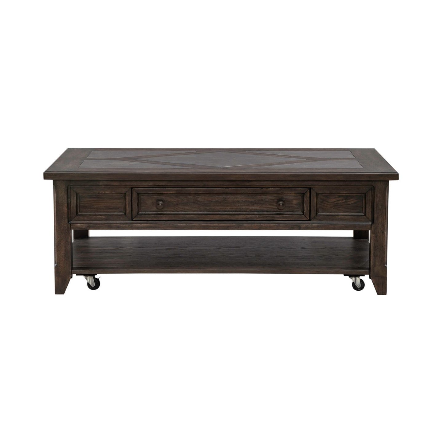 Paradise Valley - Rectangular Cocktail Table - Saddle Brown