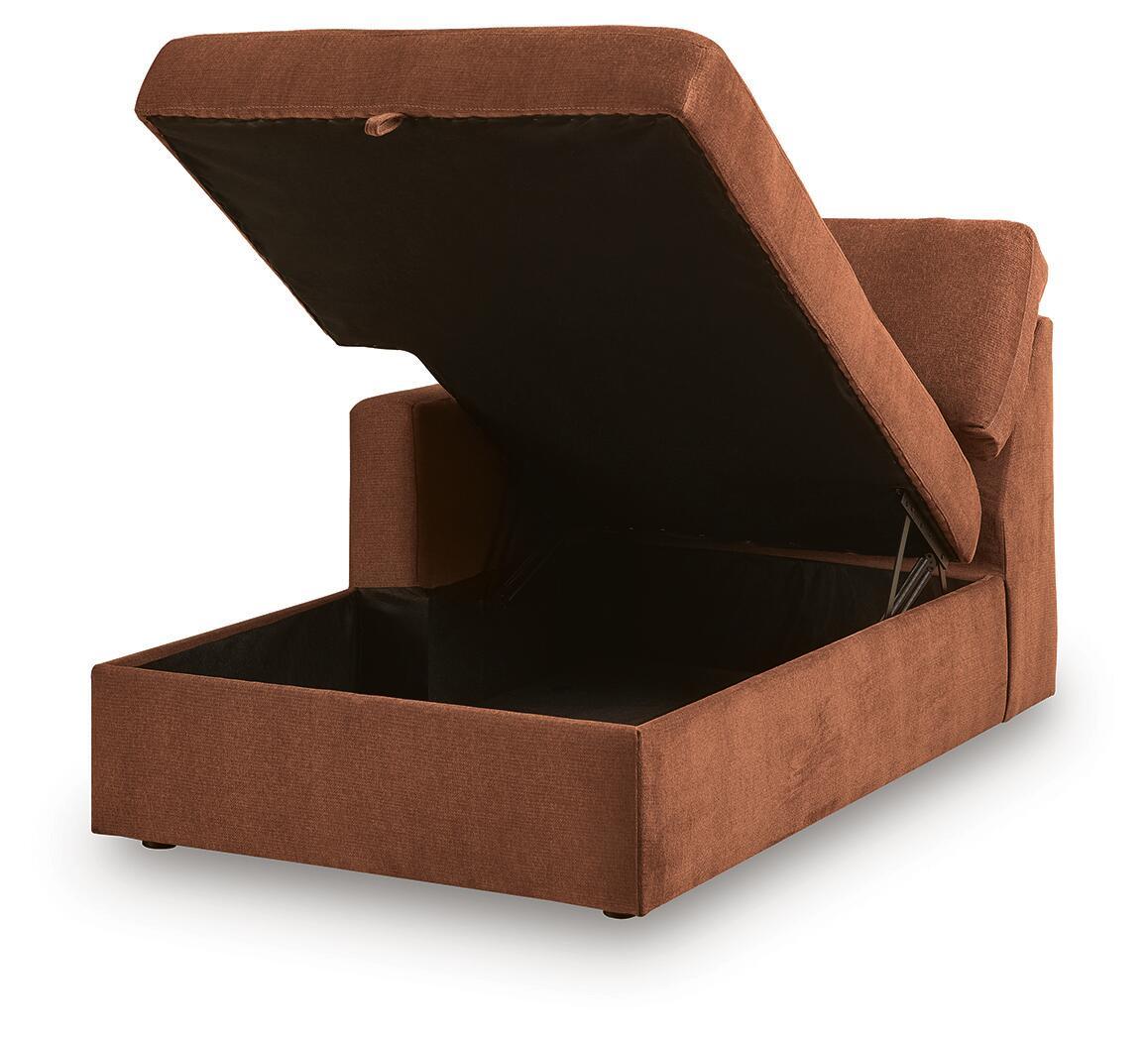 Modmax - LAF Corner Chaise With Storage - Spice