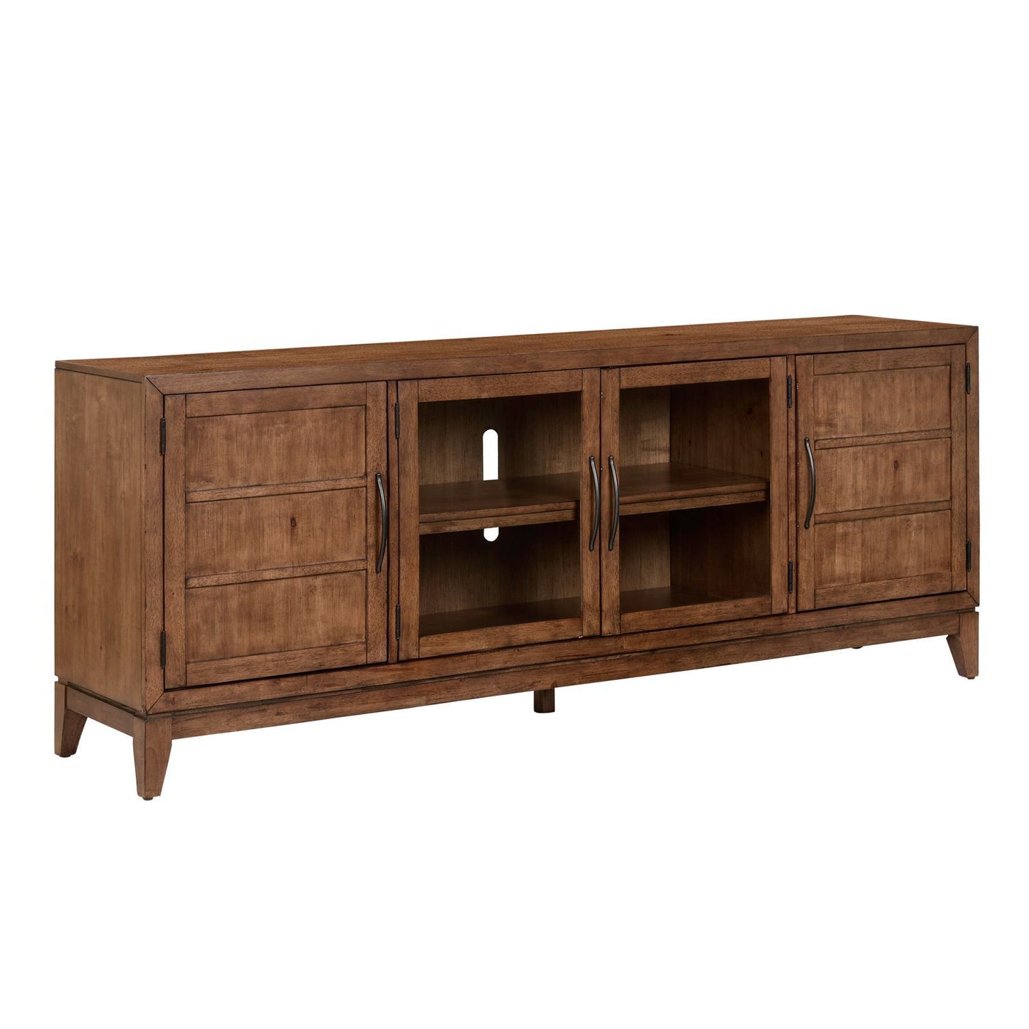 Shaker Lakes - 82" TV Console - Harvest Brown