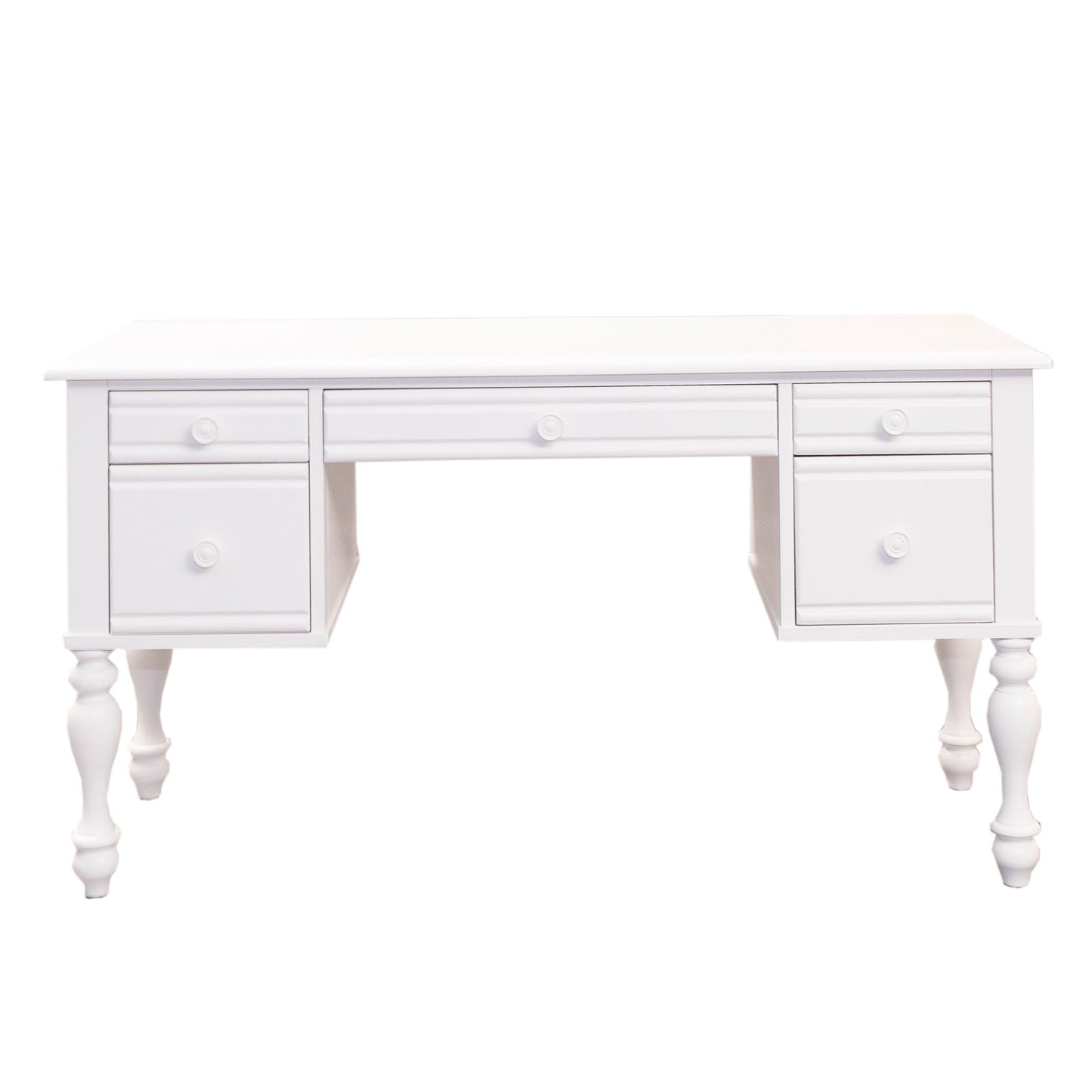 Summer House - Wood Vanity Desk - Oyster White
