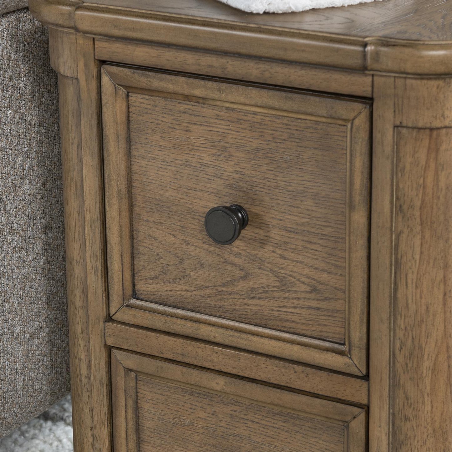 Nolan - Chairside Table - Dusted Barley