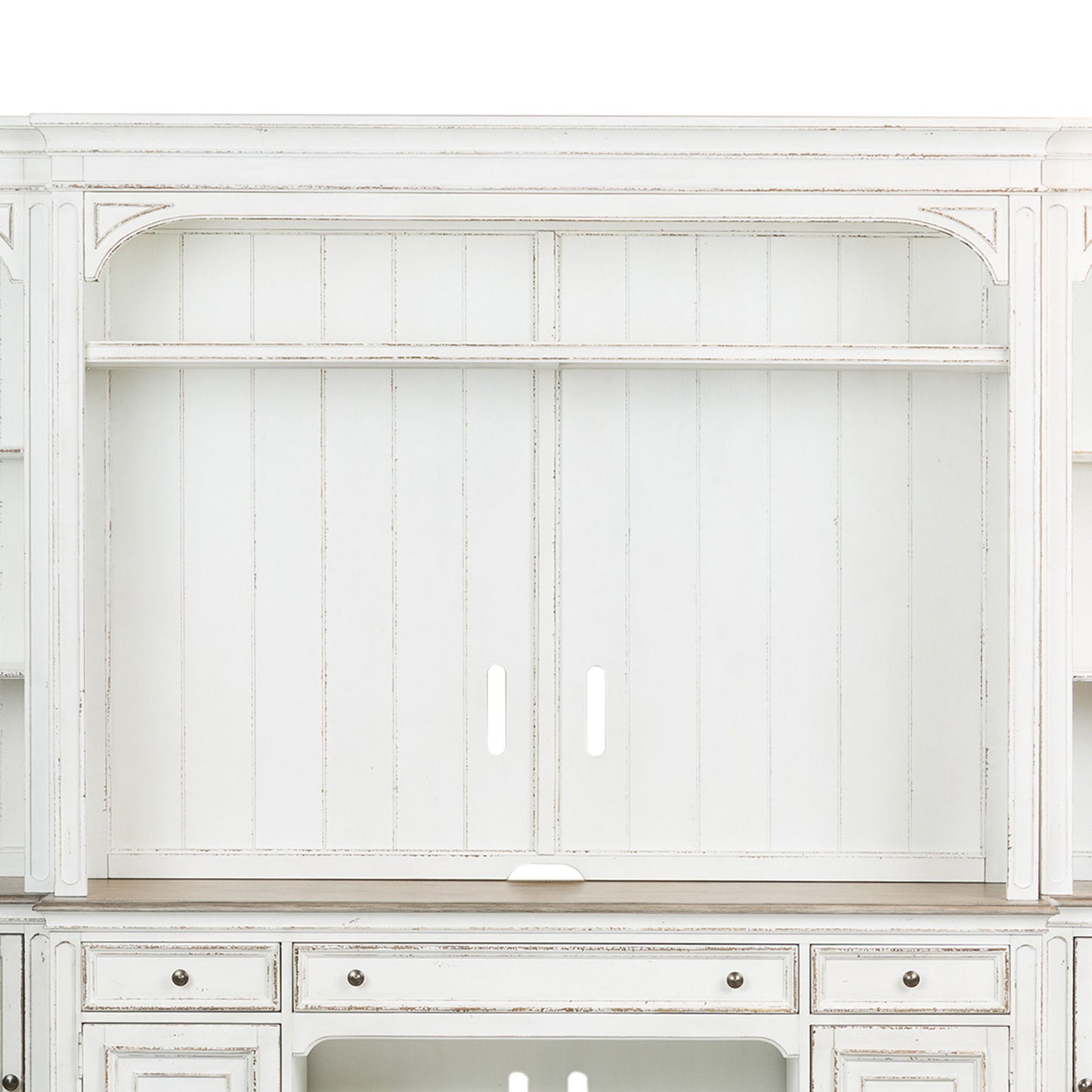 Magnolia Manor - Entertainment Hutch - Antique White