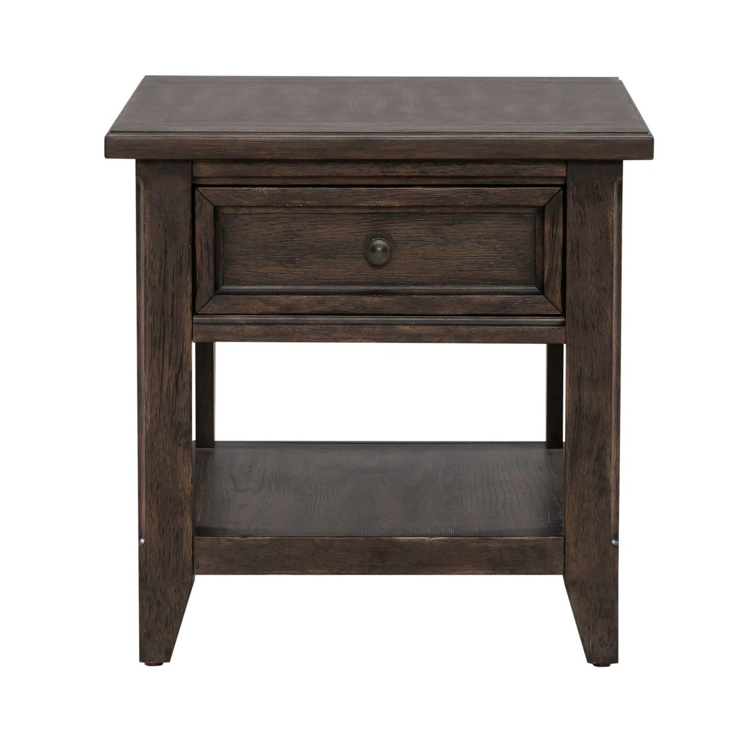 Paradise Valley - Rectangular End Table - Saddle Brown