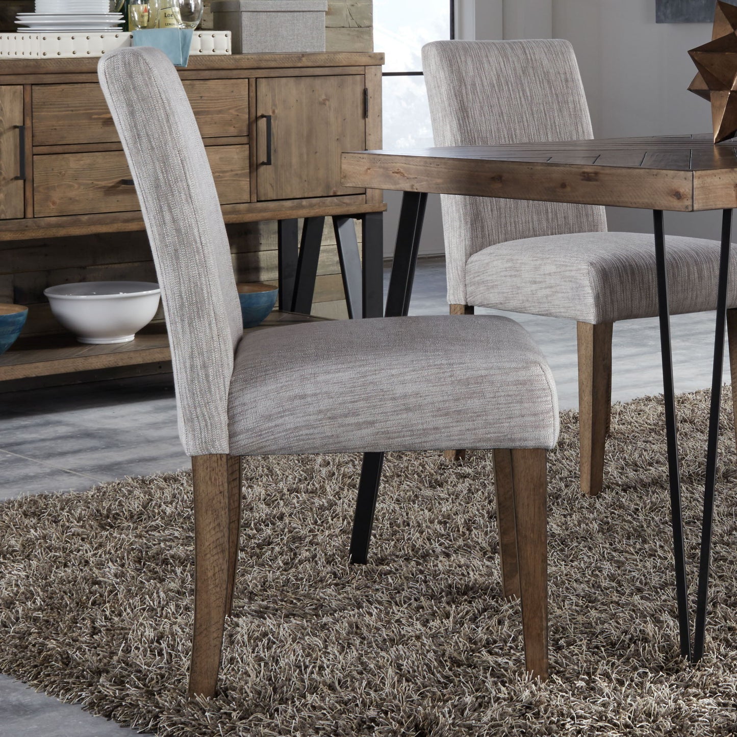 Horizons - Upholstered Side Chair - Rustic Caramel