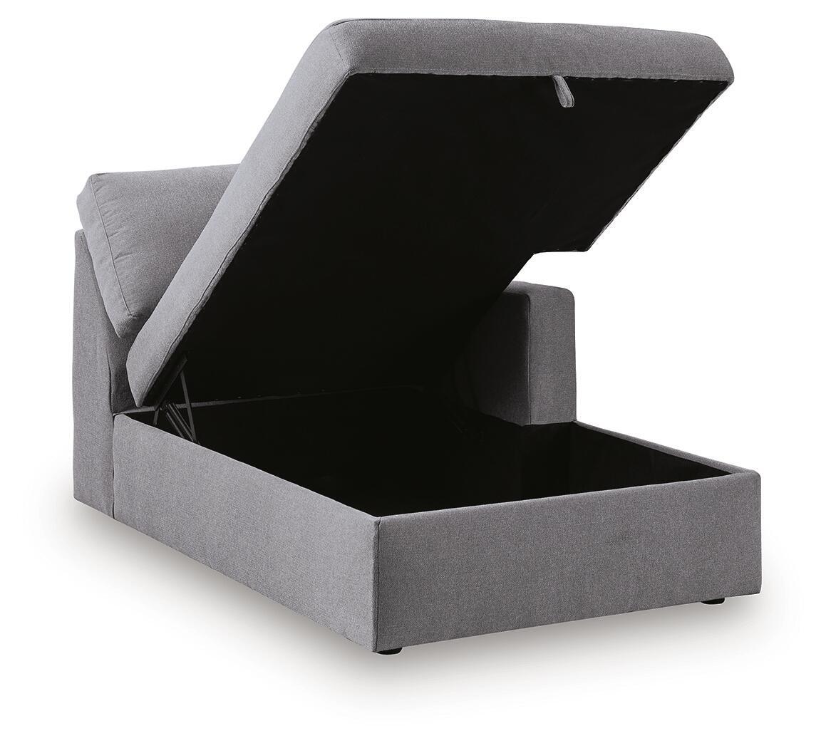 Modmax - RAF Corner Chaise With Storage - Granite