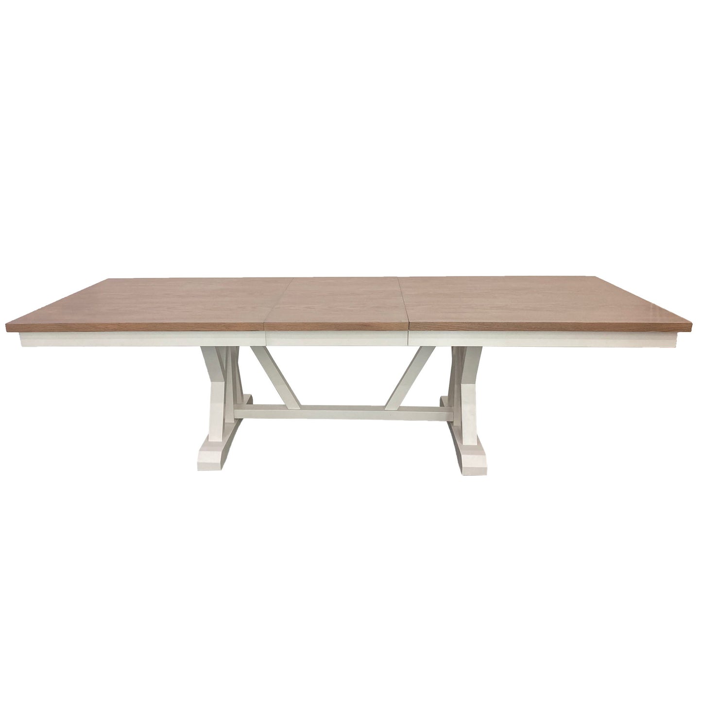 Americana Modern Dining - Trestle Dining Table With Extensions - Cotton