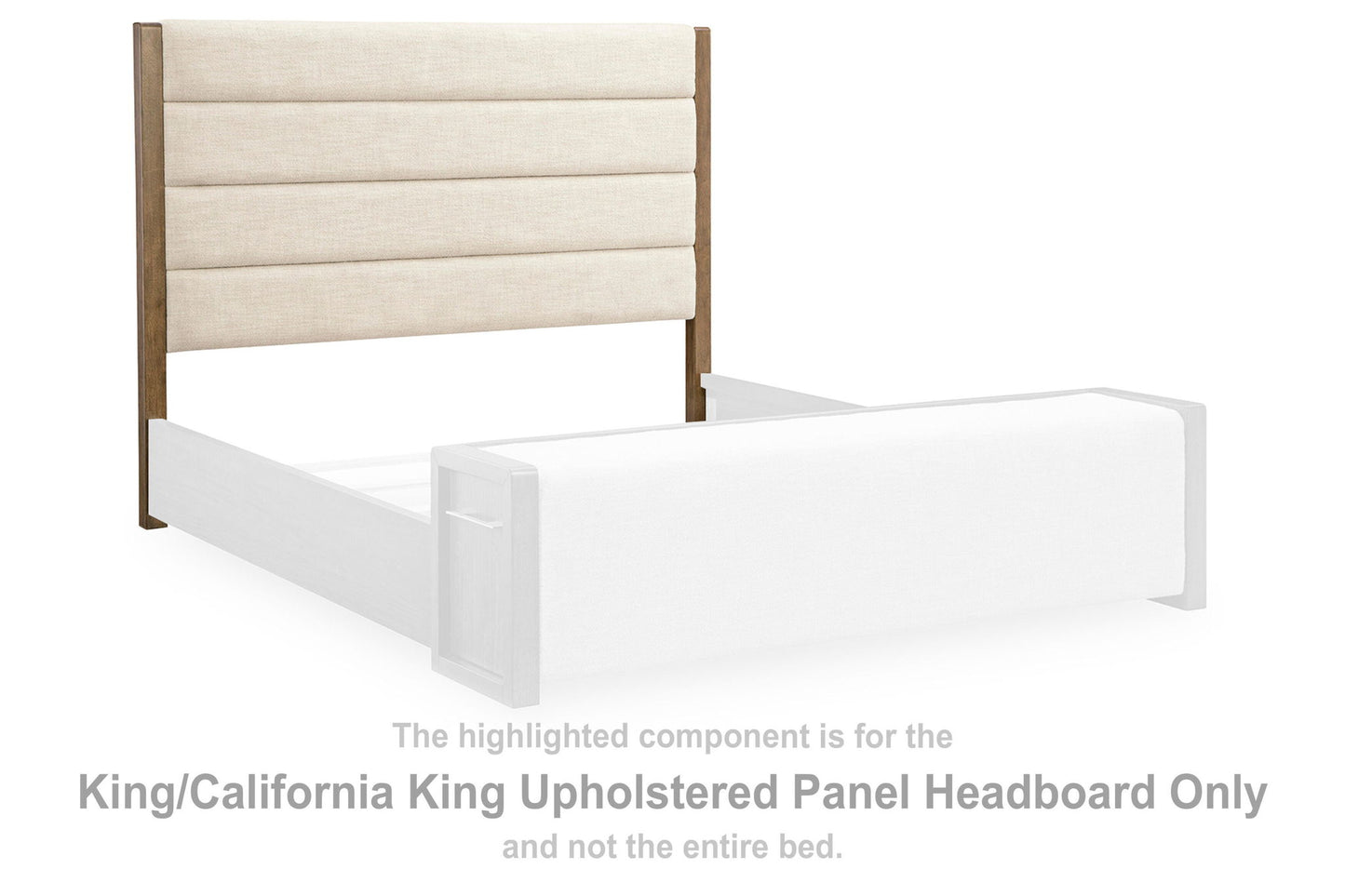 Marxmore - King/California King Upholstered Panel Headboard - Brown