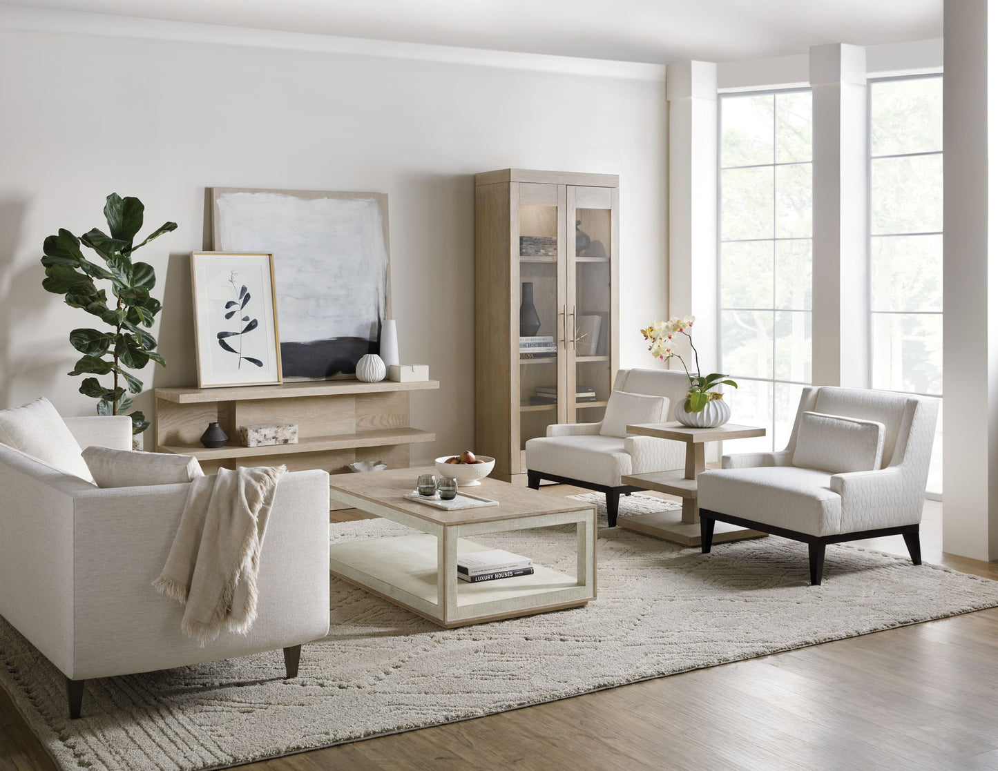 Cascade - 3-Shelve End Table - Light Brown