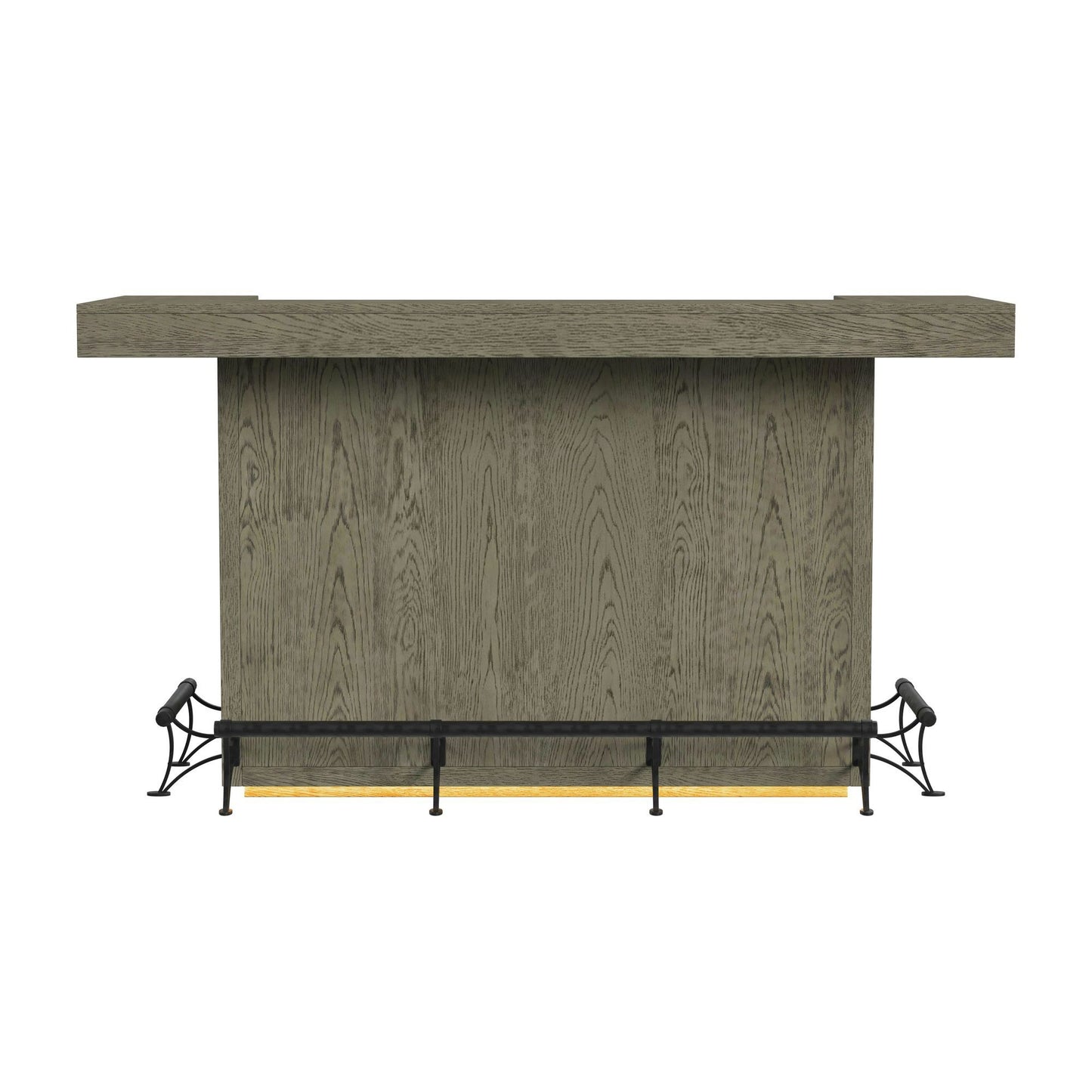 Jemma - Bar Table With Light - Gray And Dark Espresso
