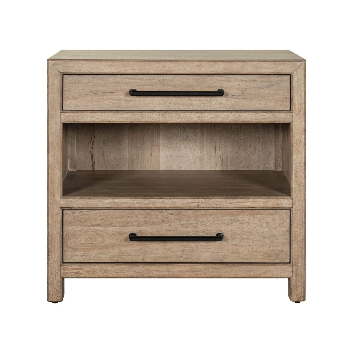 Proximity Place - Bedside Chest With Charging Station - Barley Buff